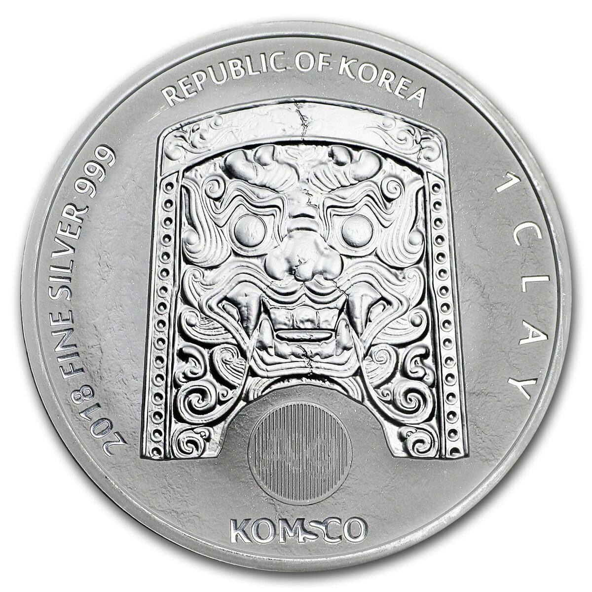2018 South Korea 1 oz Silver Chiwoo Cheonwang BU