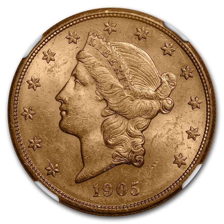 1905-S $20 Liberty Gold Double Eagle MS-63 NGC