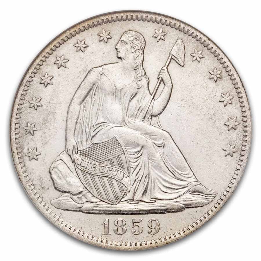 1859-O Liberty Seated Half NGC SS-Republic Shipwreck