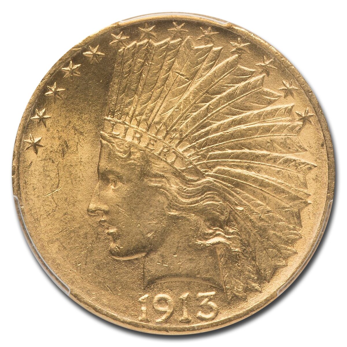 1913-S $10 Indian Gold Eagle MS-62 PCGS