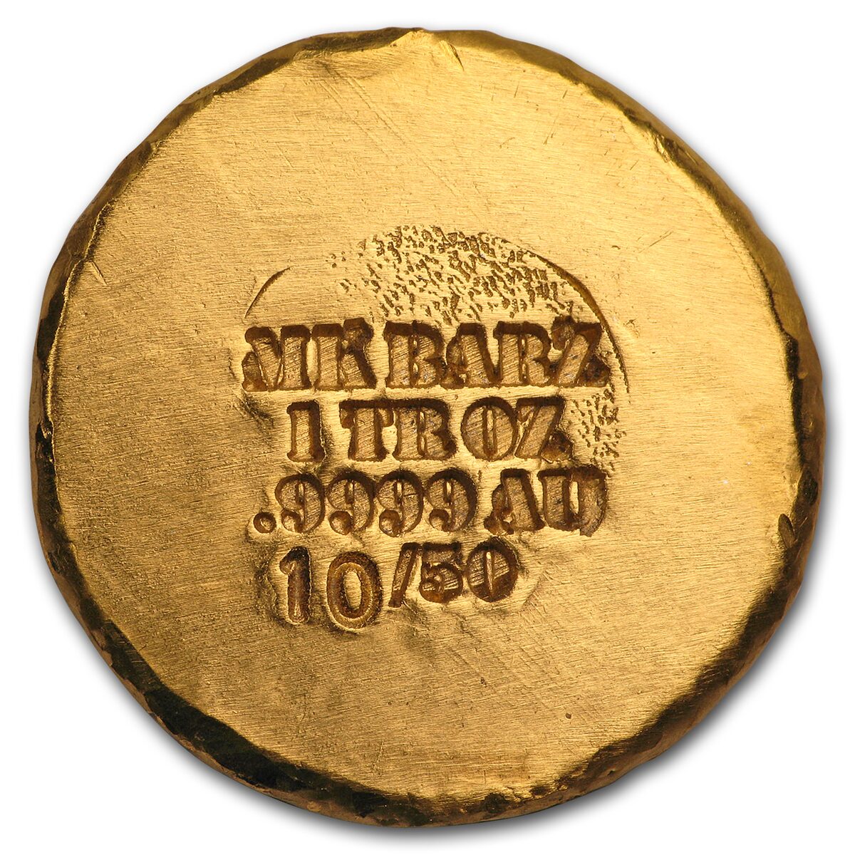 1 oz Hand Poured Gold Round - Limited Mintage: Scarab Beetle