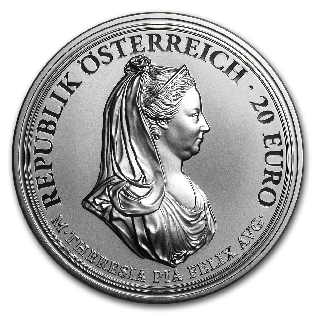 2018 Austria Silver €20 Maria Theresa (Clemency)