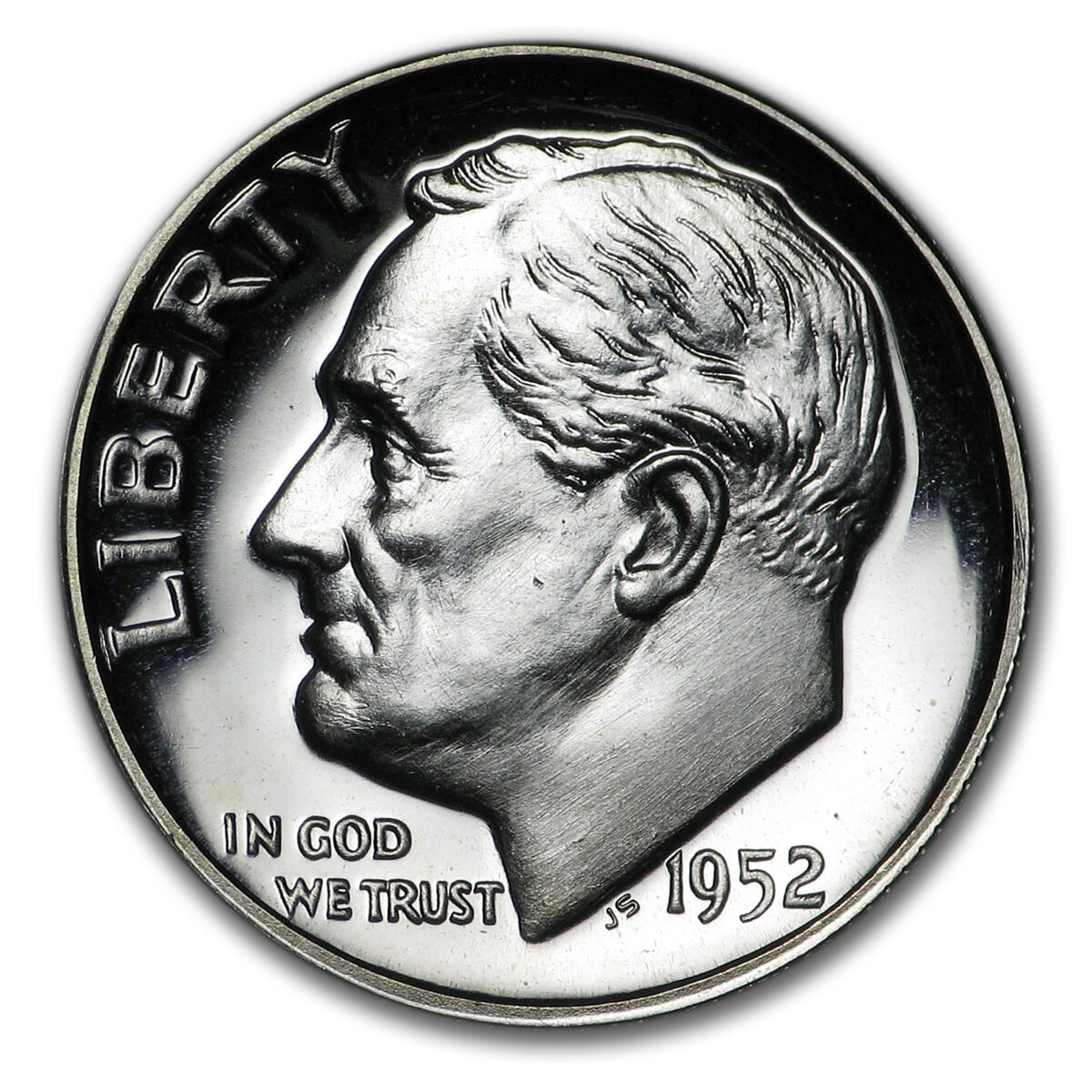 1952 Roosevelt Dime Gem Proof