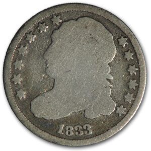 1833 Capped Bust Dime Good