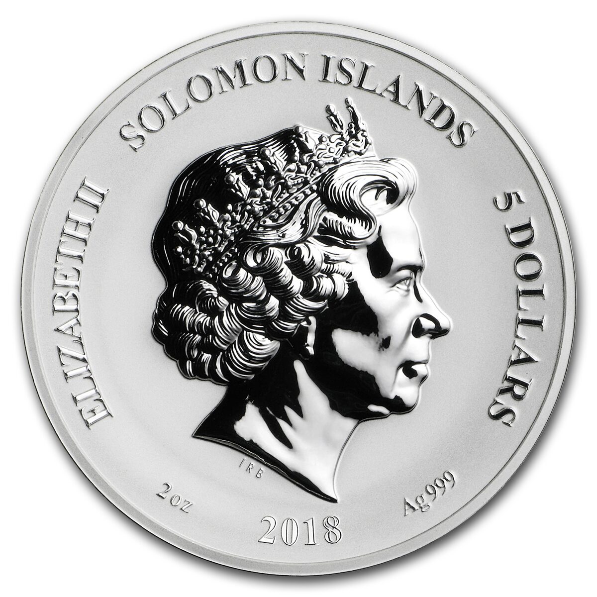 2018 Solomon Islands 2 oz Silver Rev Prf Legends & Myths: Dragon