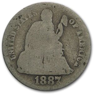 1887-S Liberty Seated Dime Good