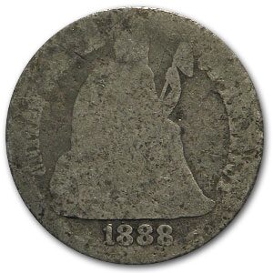 1888-S Liberty Seated Dime AG