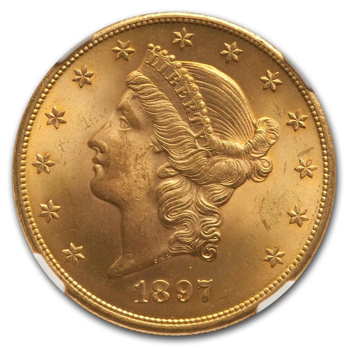 1897 $20 Liberty Gold Double Eagle MS-65 NGC
