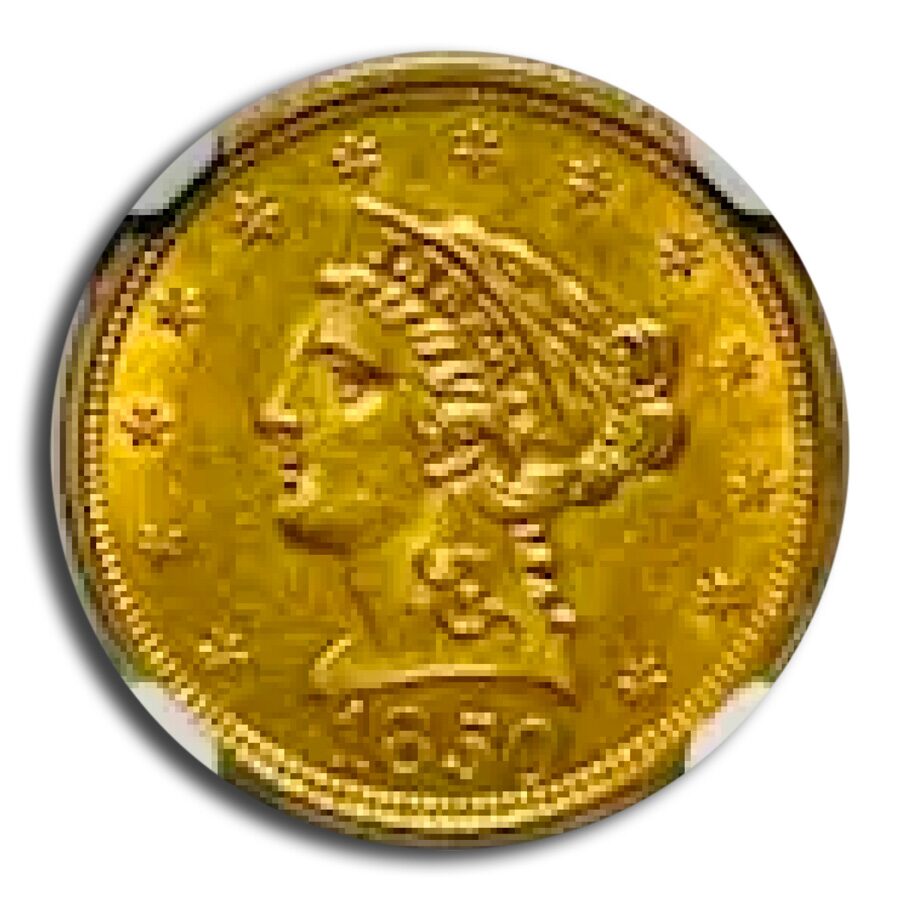 1850 $2.50 Liberty Gold Quarter Eagle MS-62 NGC