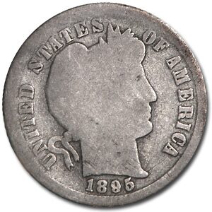 1895-S Barber Dime Good