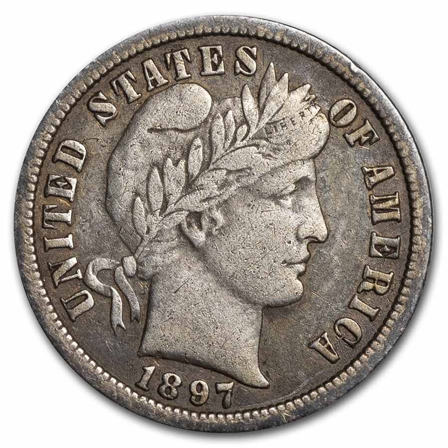 1897-O Barber Dime VG