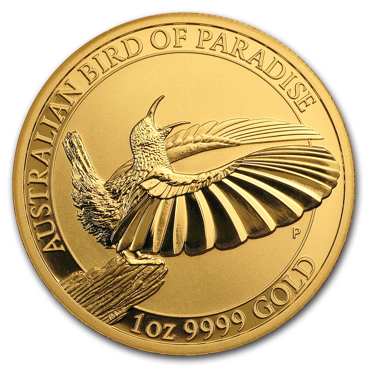 2018 Australia 1 oz Gold Bird of Paradise Victoria’s Riflebird BU