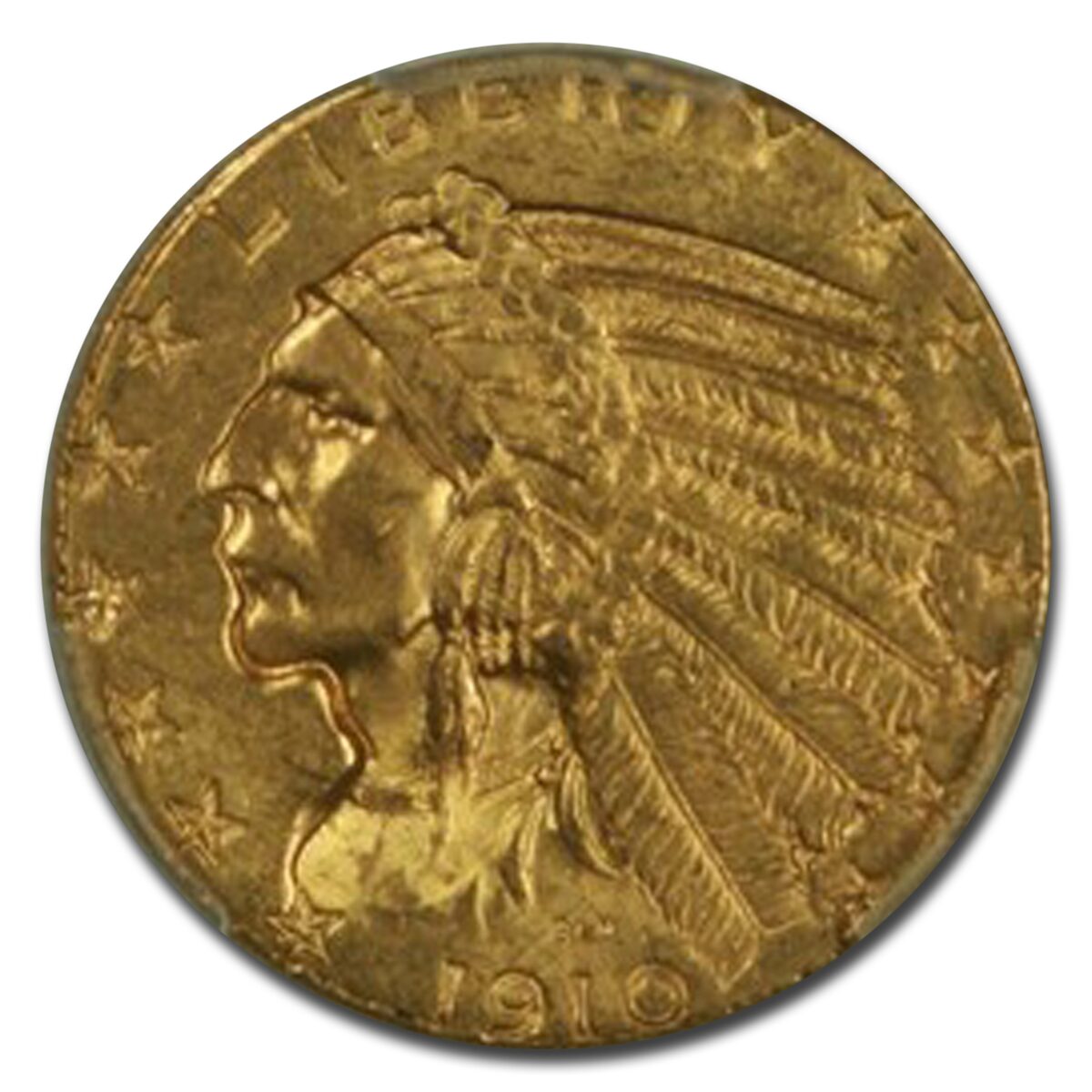 1910 $5 Indian Gold Half Eagle MS-64 PCGS