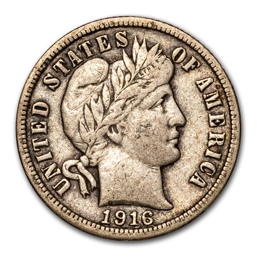 1916-S Barber Dime VF