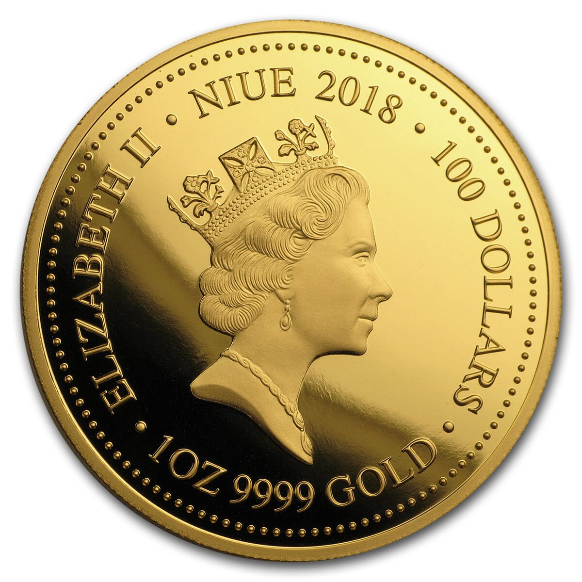 2018 Niue 1 oz Proof Gold Powerful Owl Endangered & Extinct
