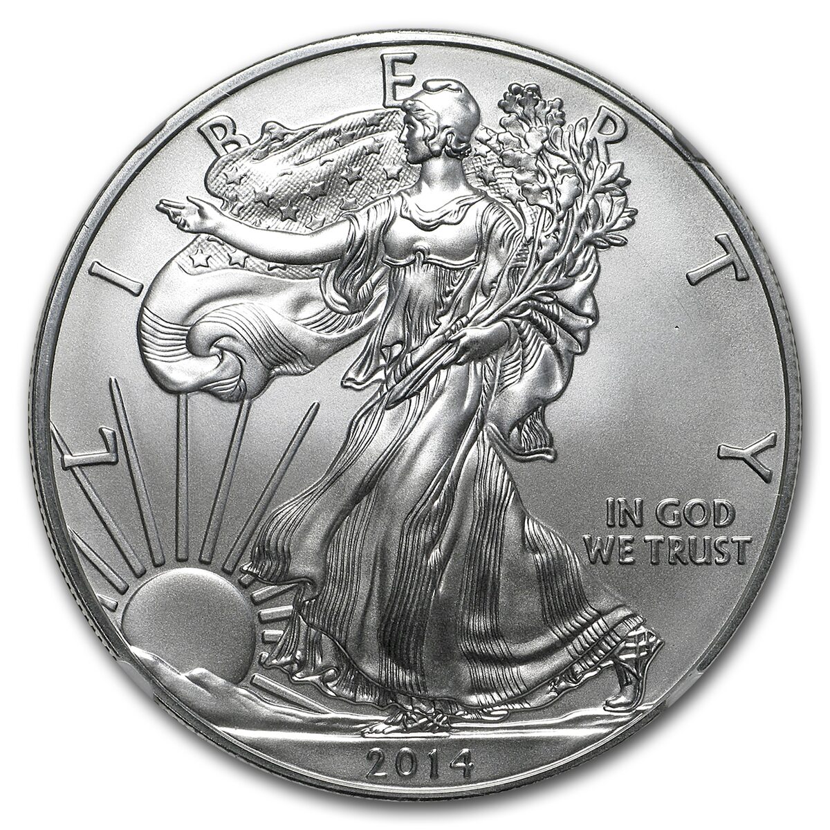 2014 (W) American Silver Eagle MS-70 NGC