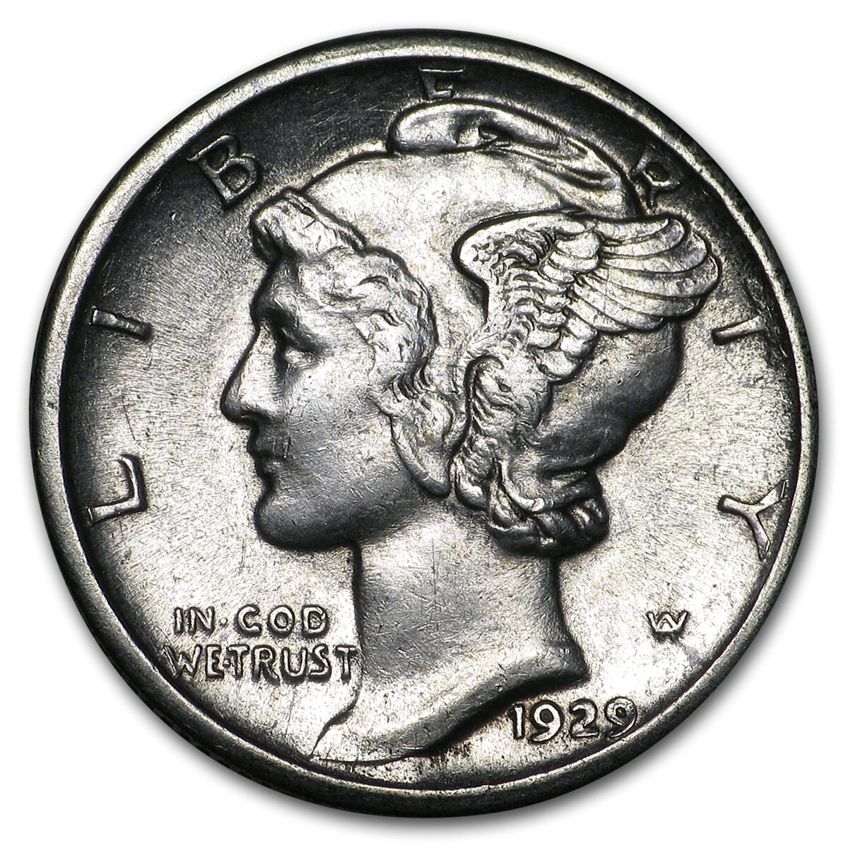 1929-D Mercury Dime AU