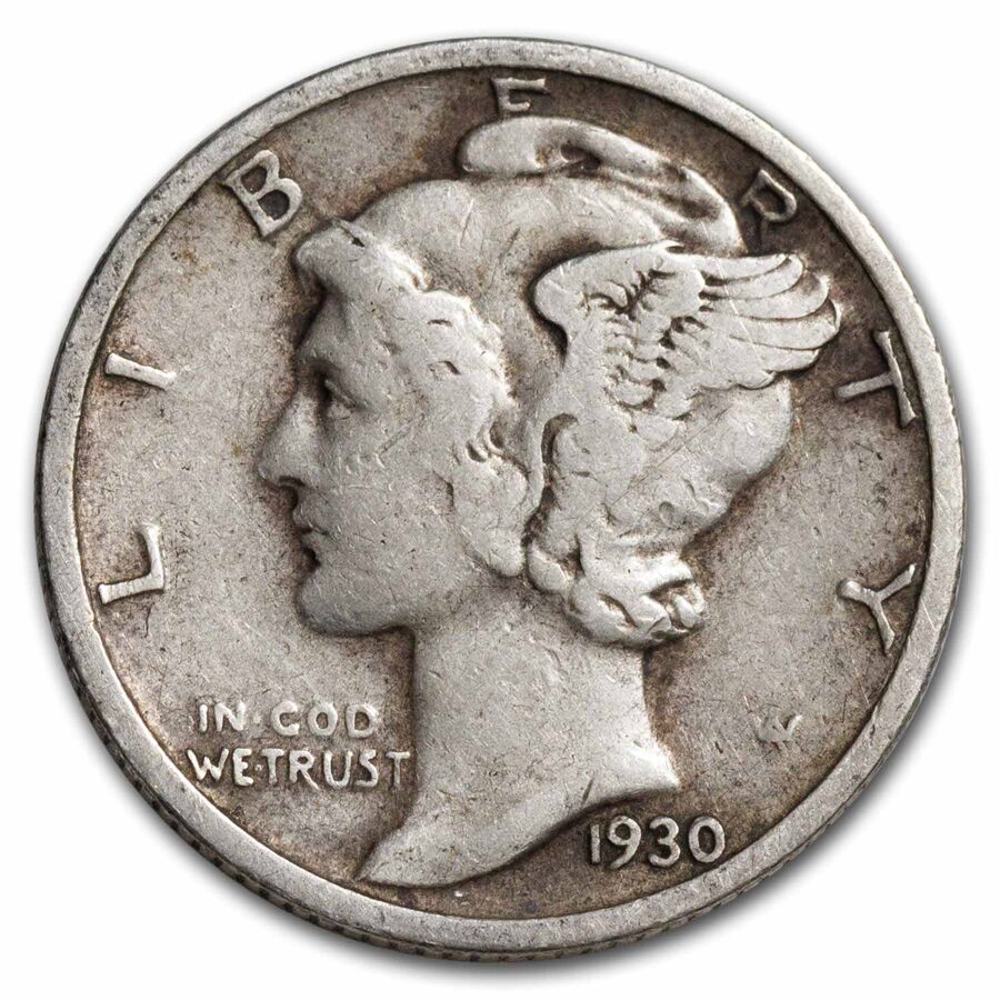 1930-S Mercury Dime VF