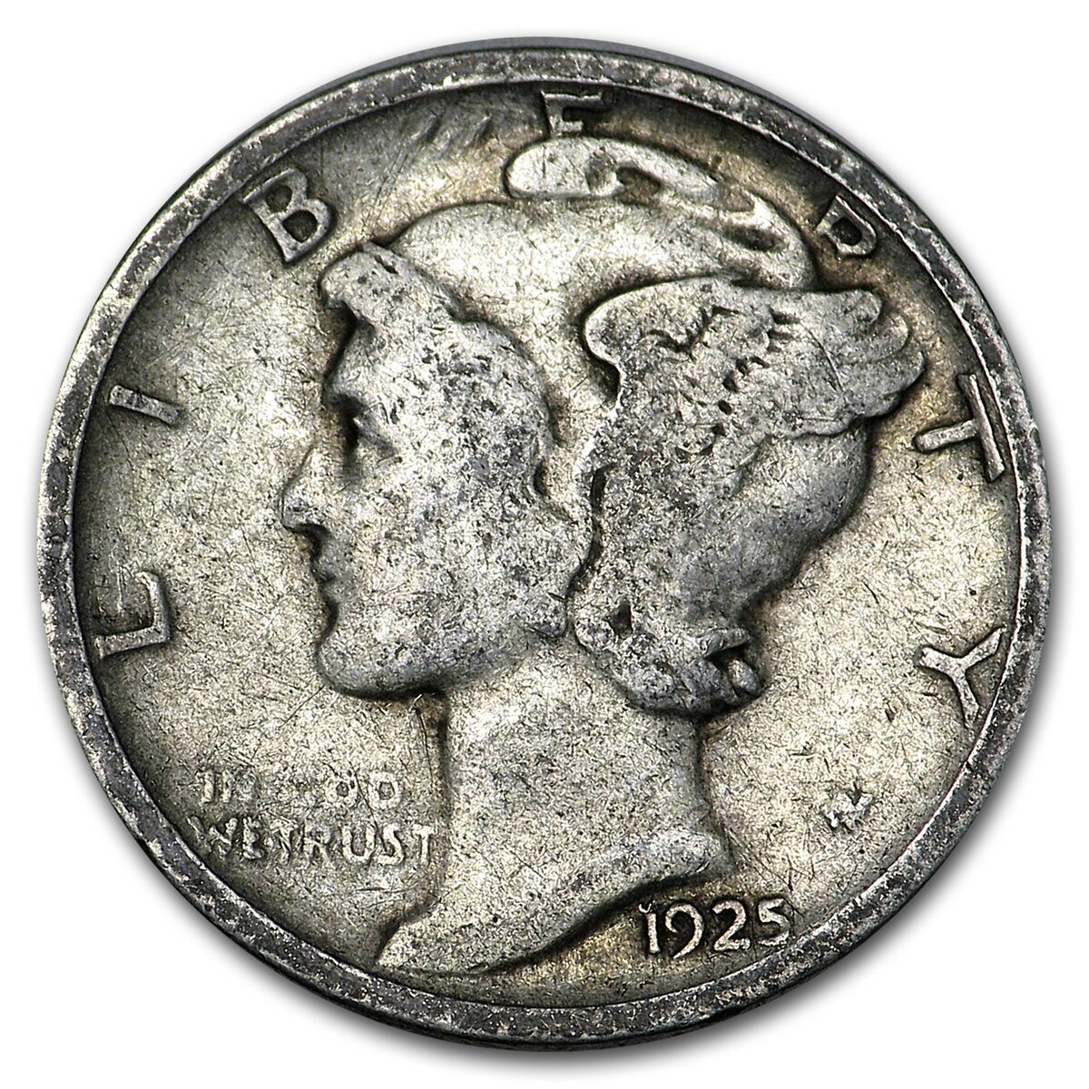 1925-D Mercury Dime Good/VG