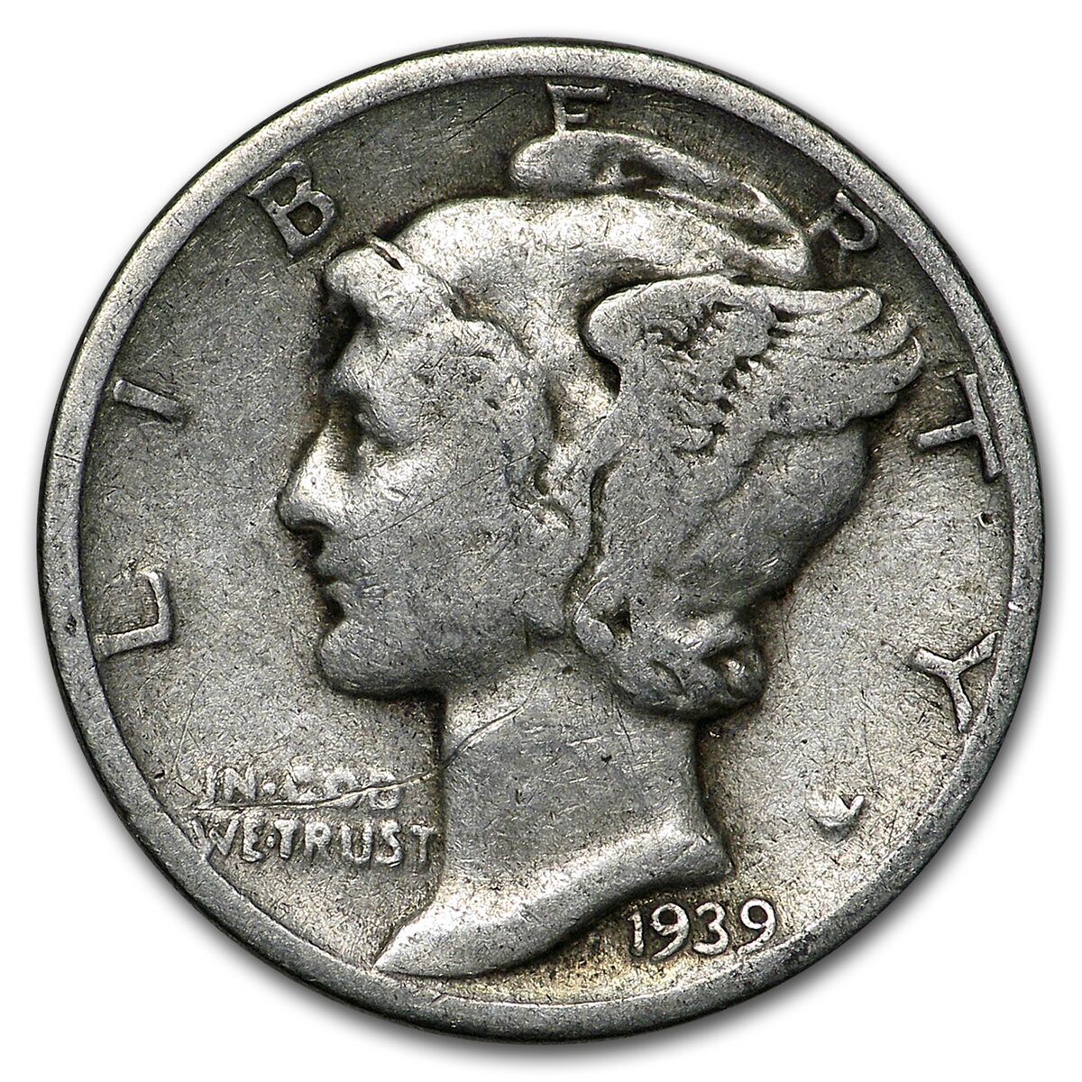 1939 Mercury Dime Good/VF