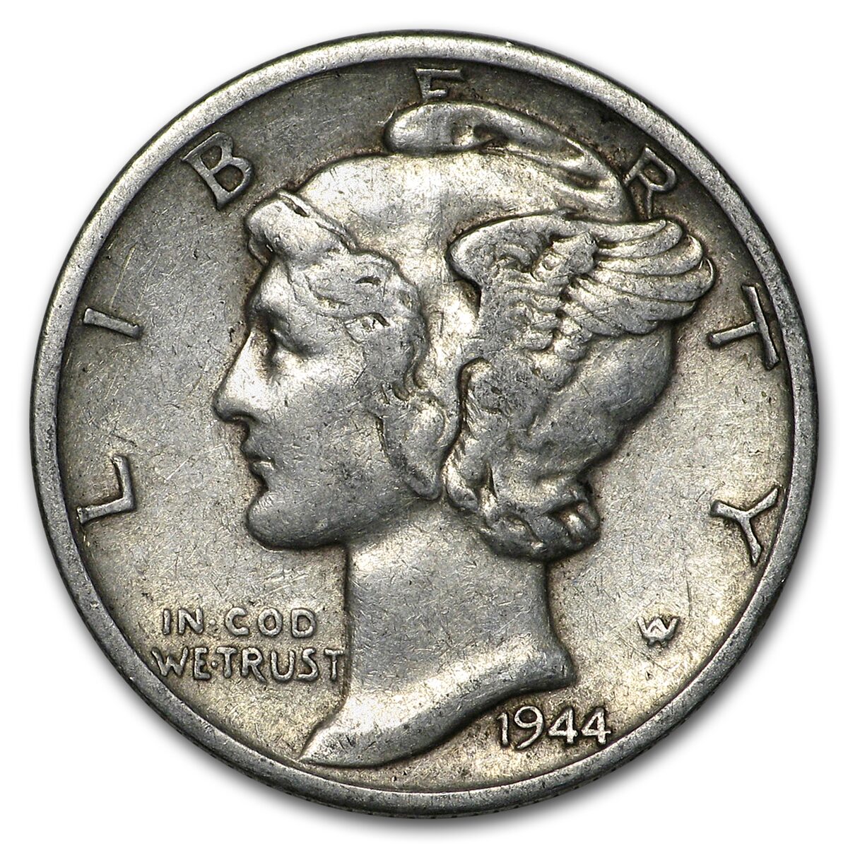 1944-S Mercury Dime Good/VF