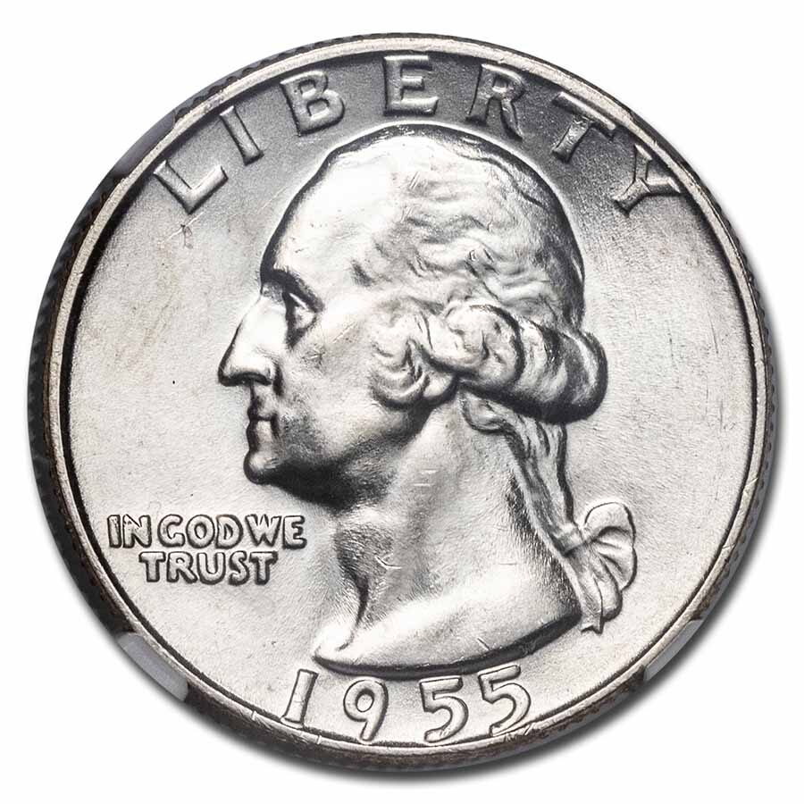 1955-D Washington Quarter MS-66 NGC