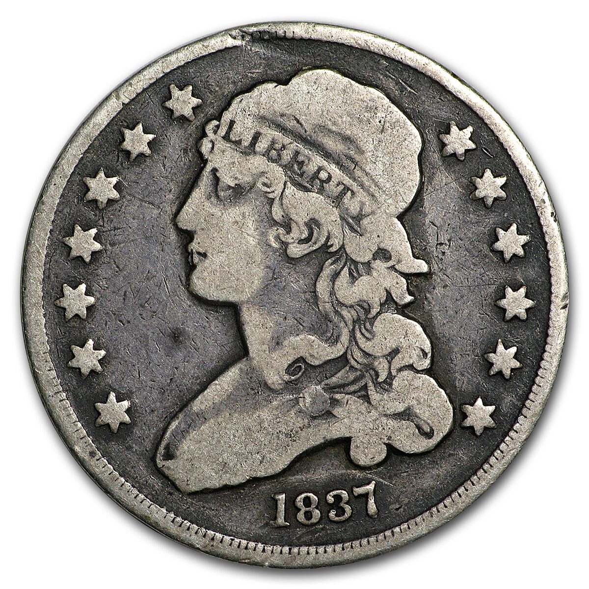 1837 Capped Bust Quarter VF