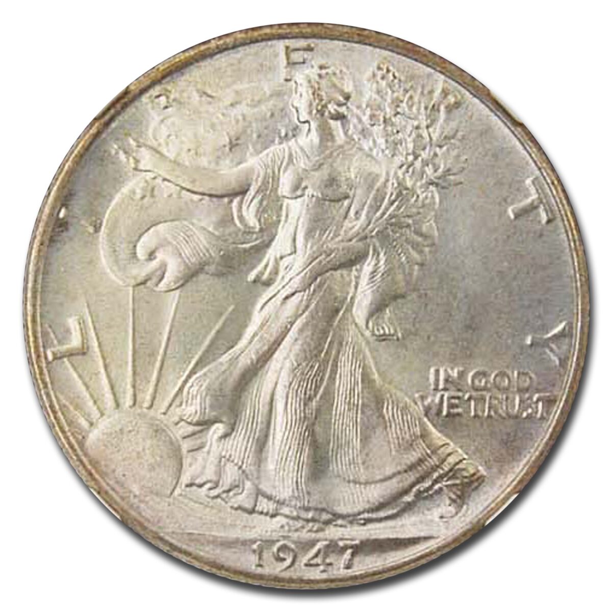1947 Walking Liberty Half Dollar MS-67 NGC