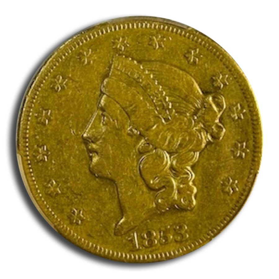 1853-O $20 Liberty Gold Double Eagle XF-40 PCGS