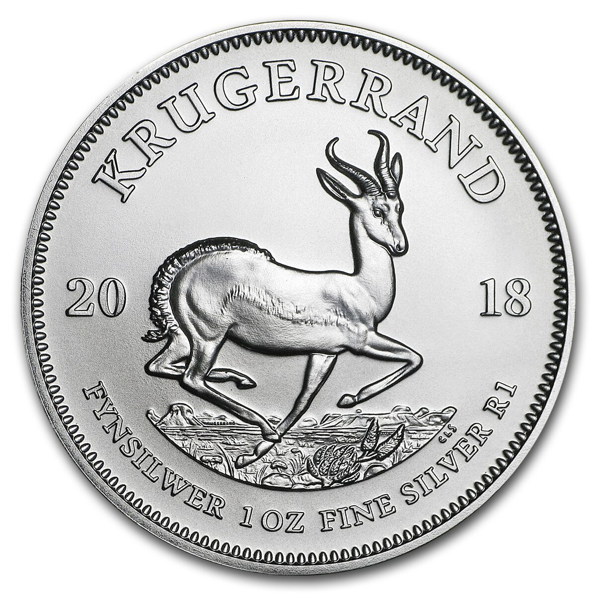 2018 South Africa 1 oz Silver Krugerrand (MD® Premier Single)
