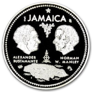 1972 Jamaica Silver $10 10th Anniversary of Independence Proof