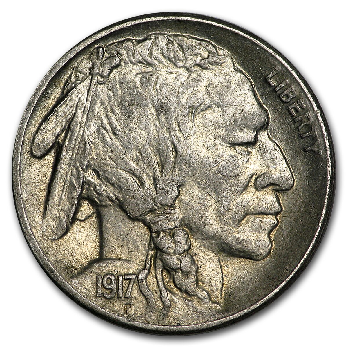 1917-S Buffalo Nickel AU
