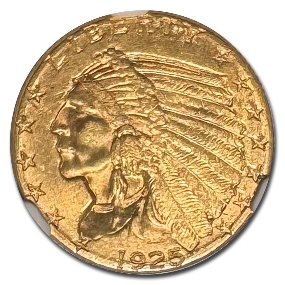 1925-D $2.50 Indian Gold Quarter Eagle MS-64 NGC