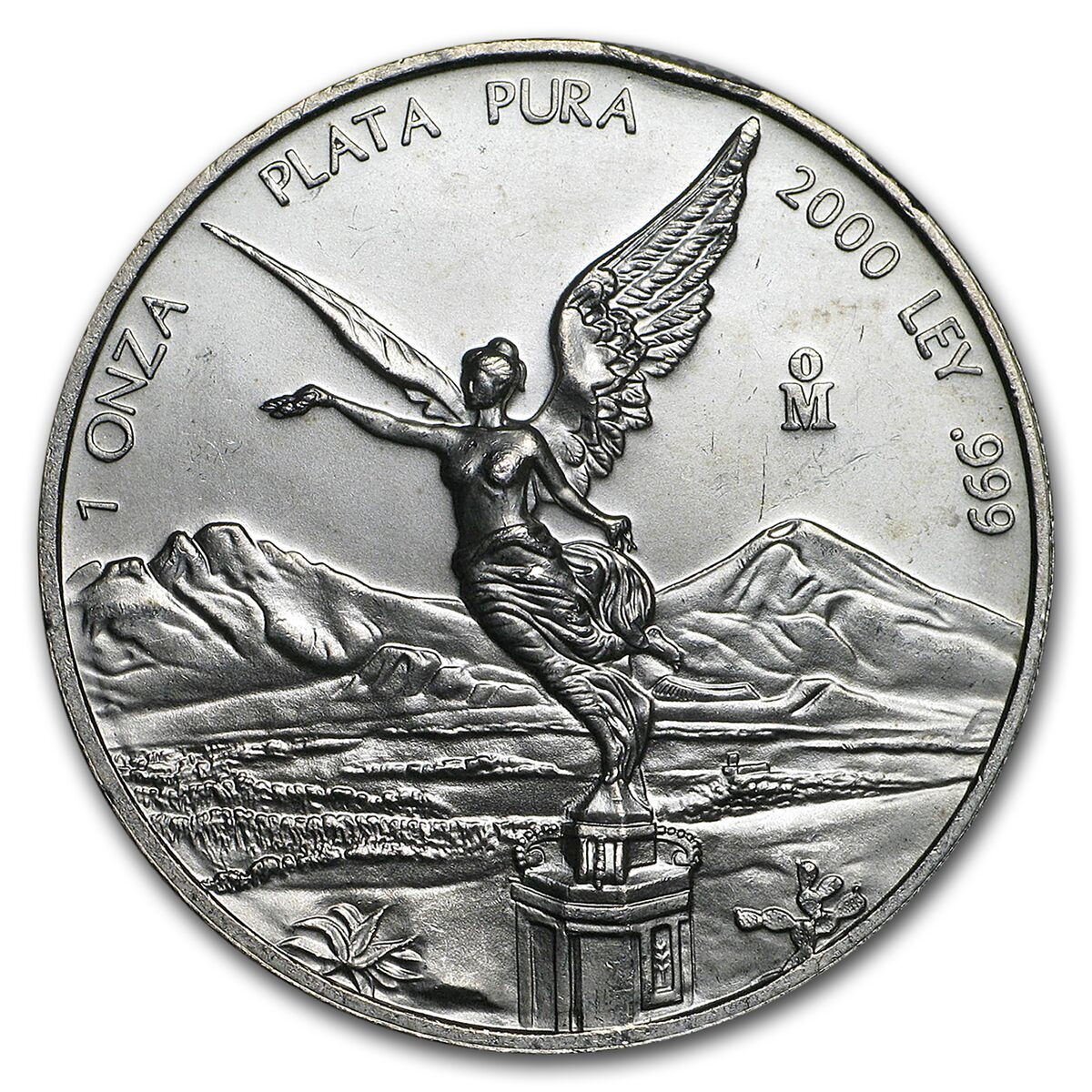 2000 Mexico 1 oz Silver Libertad BU (Abrasions)