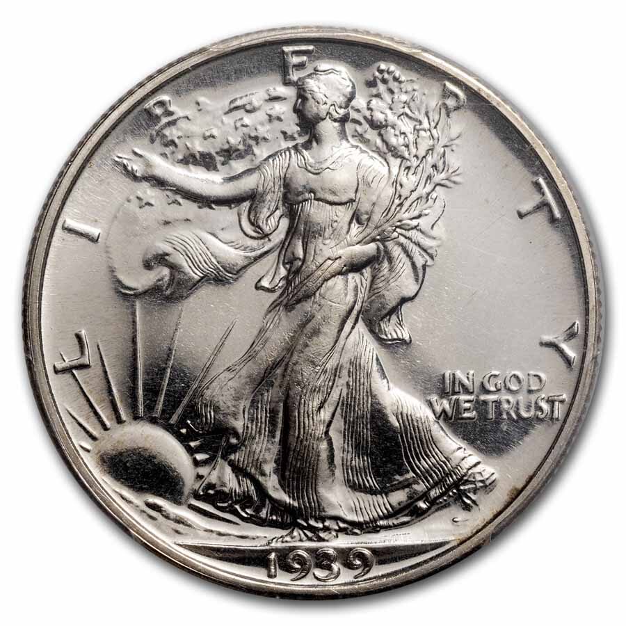 1939 Walking Liberty Half Dollar PR-65 PCGS
