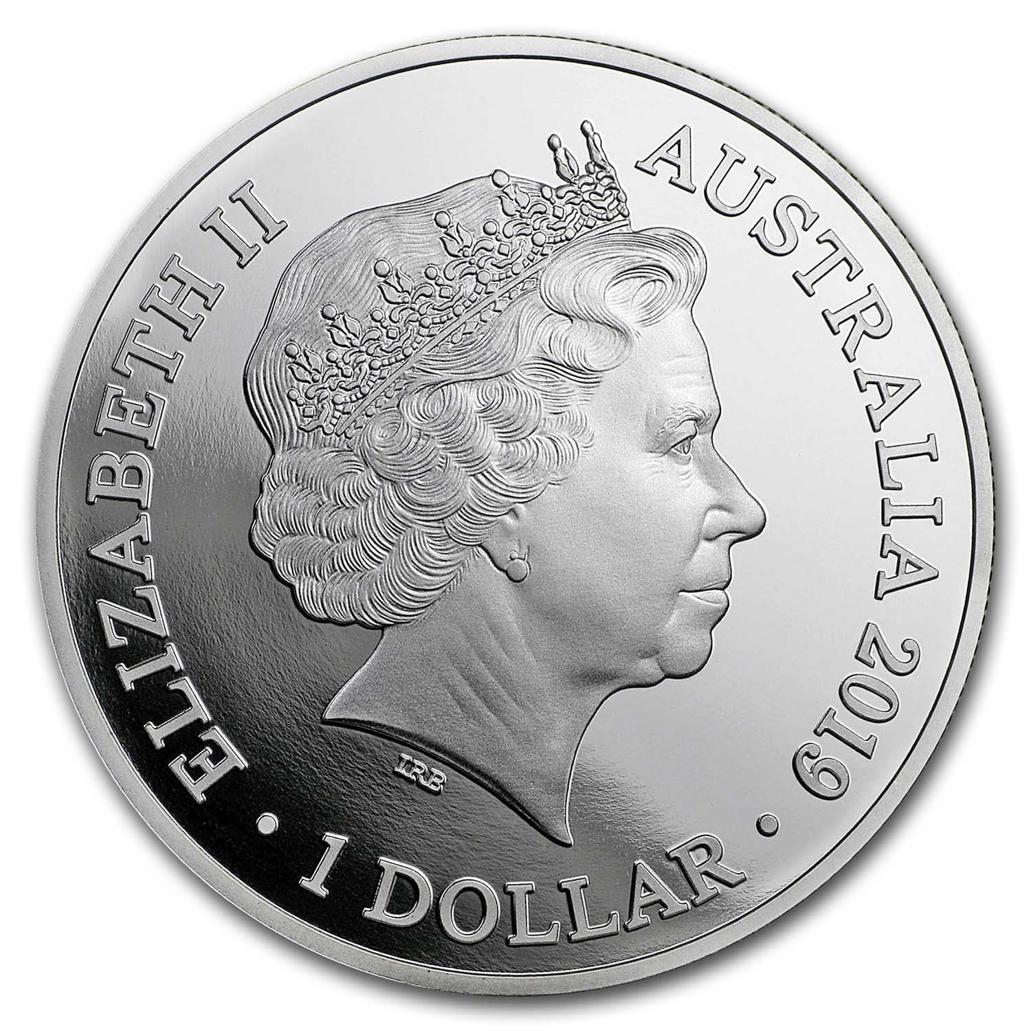 2019 Australia 1 oz Silver $1 Dolphin BU