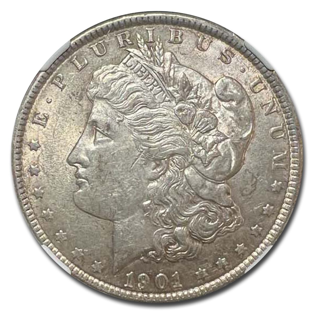 1901 Morgan Dollar AU-58 NGC