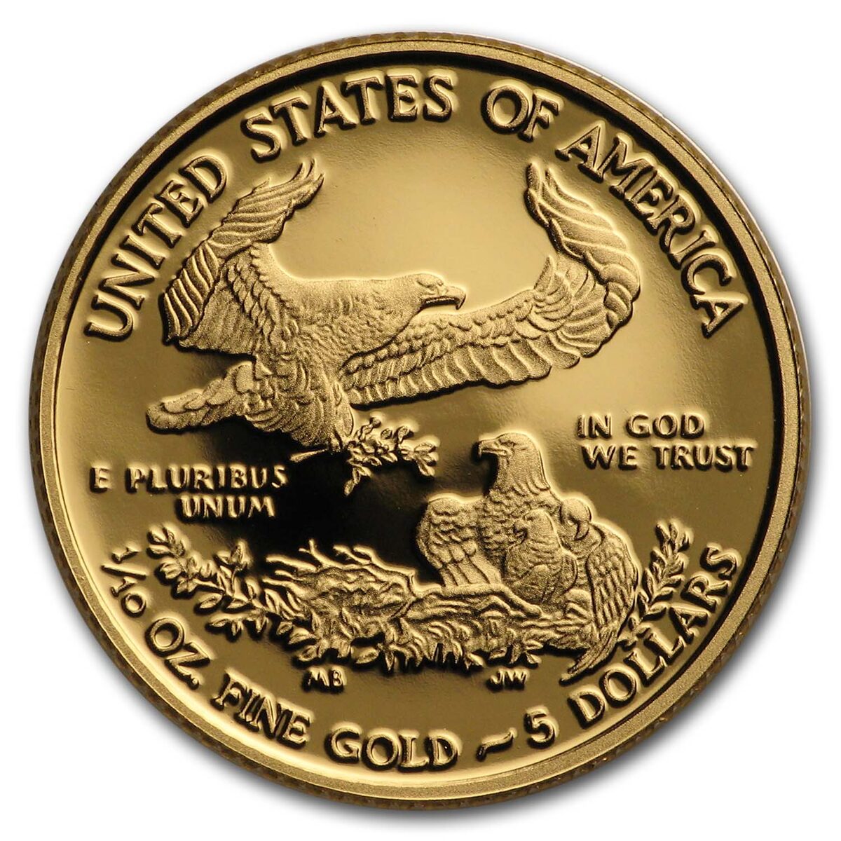 2019-W 1/10 oz Proof American Gold Eagle (w/Box & COA)