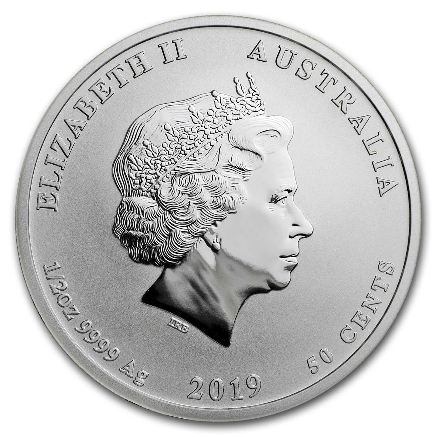 2019 Australia 1/2 oz Silver Year of the Pig BU (Series II)