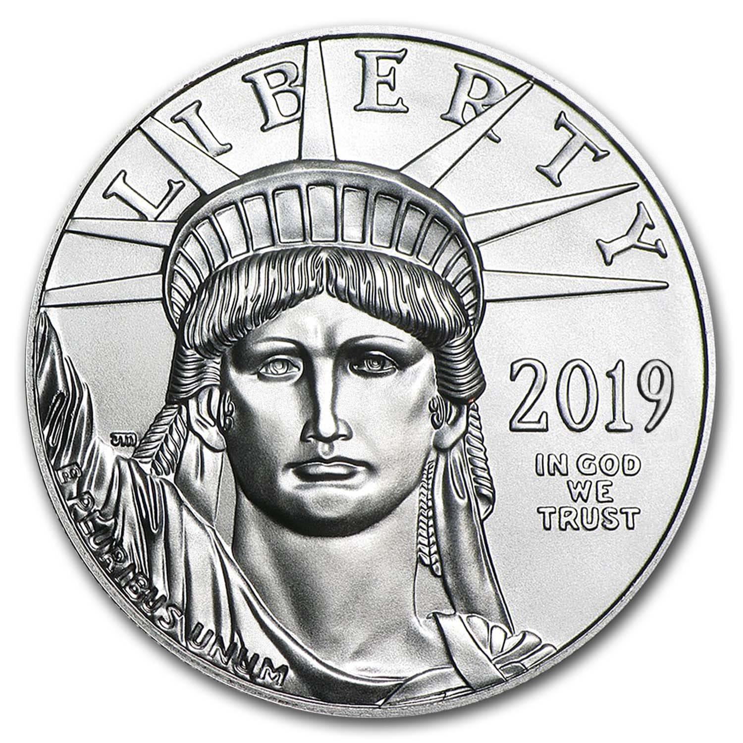 2019 1 oz American Platinum Eagle MS-70 PCGS (FS, Black Label)
