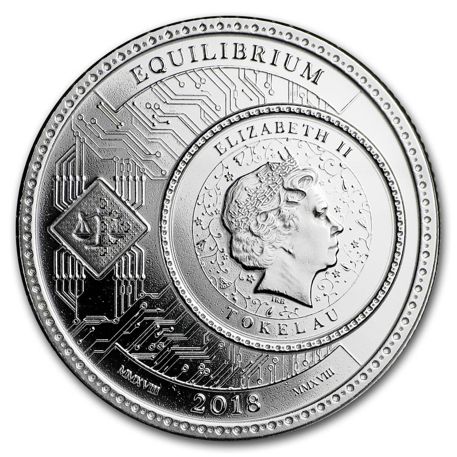 2018 Tokelau 1 oz Silver $5 Equilibrium