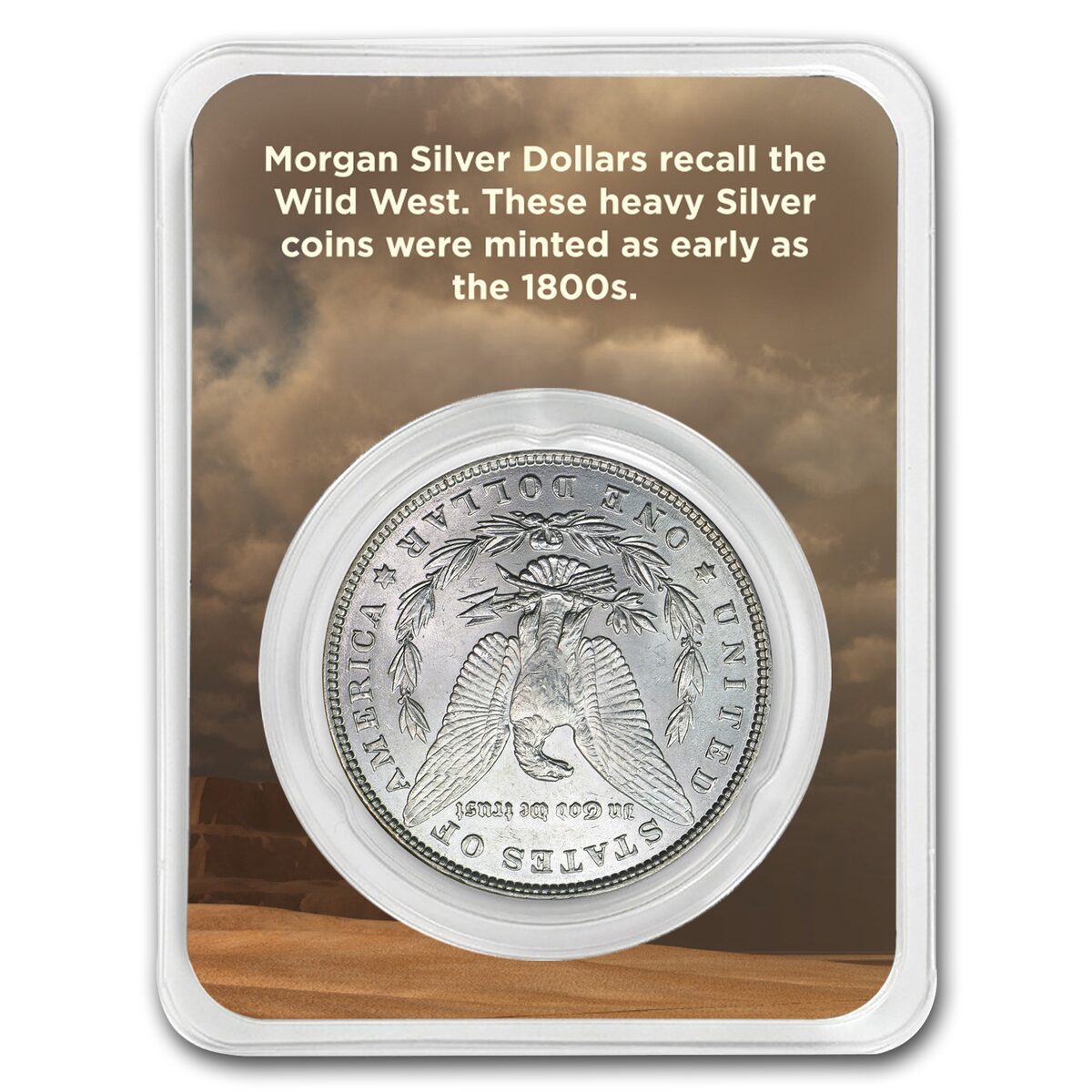 1878-1904 Morgan Silver Dollar Wagon Card BU (Random Year)