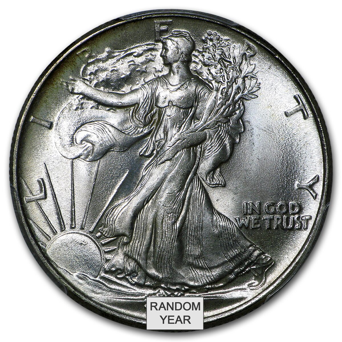 1940-1947 Walking Liberty Half-Dollar MS-66 PCGS (Random)