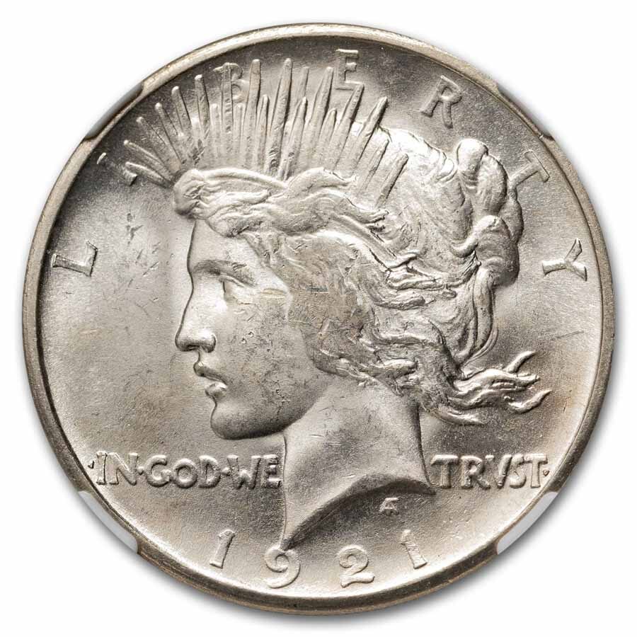 1921 Peace Dollar MS-63 NGC