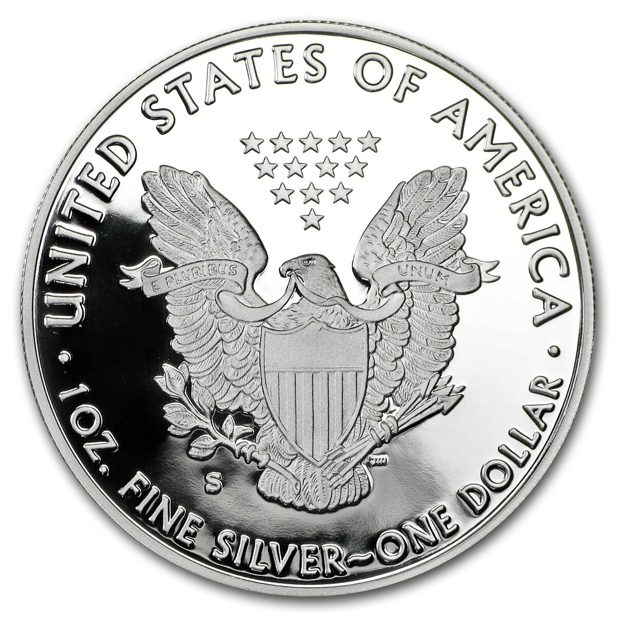 2018-S 1 oz Proof American Silver Eagle (w/Box & COA)