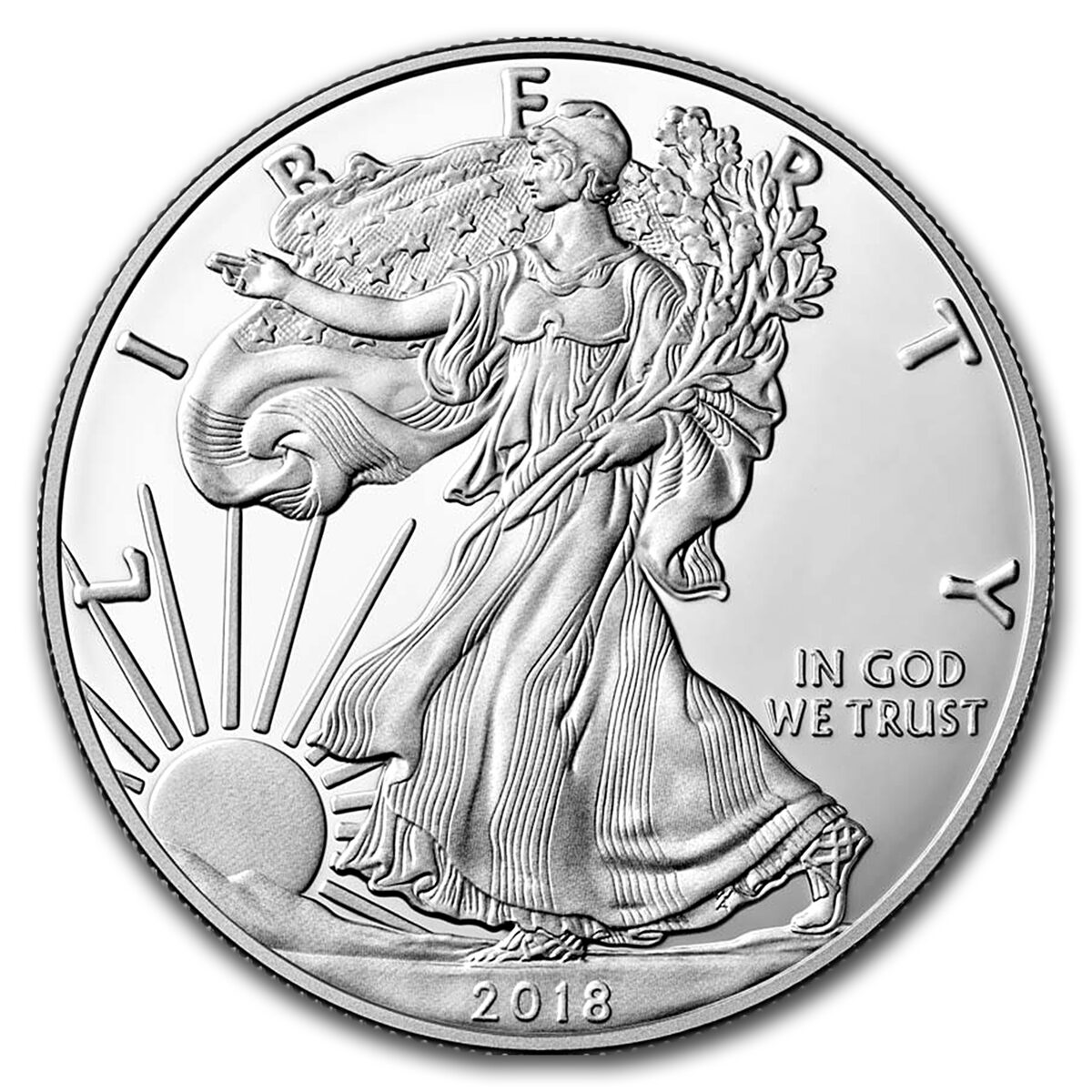 2018-S 1 oz Proof American Silver Eagle PR-70 PCGS (FirstStrike®)