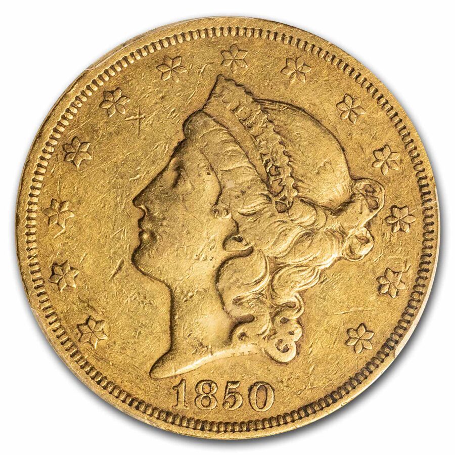 1850 $20 Liberty Gold Double Eagle XF-40 PCGS