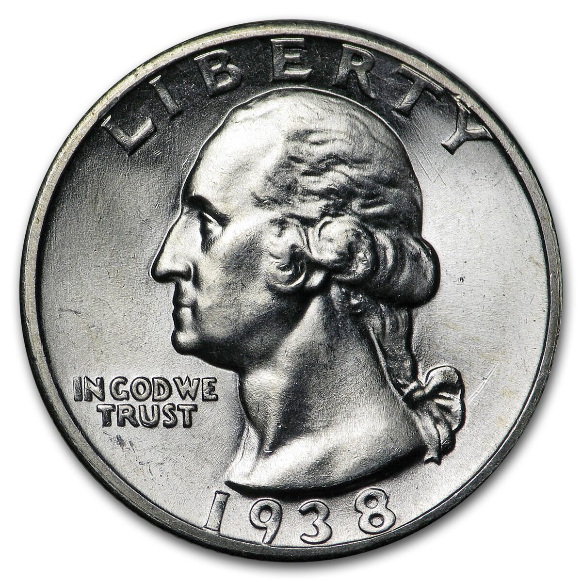 1938-S Washington Quarter AU