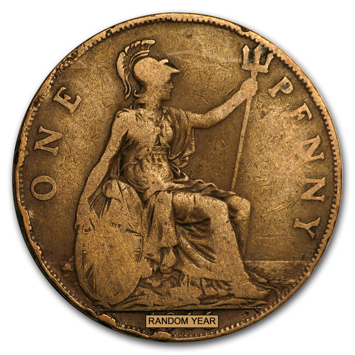 1911-1936 Great Britain George V Large Penny Cull (Random)