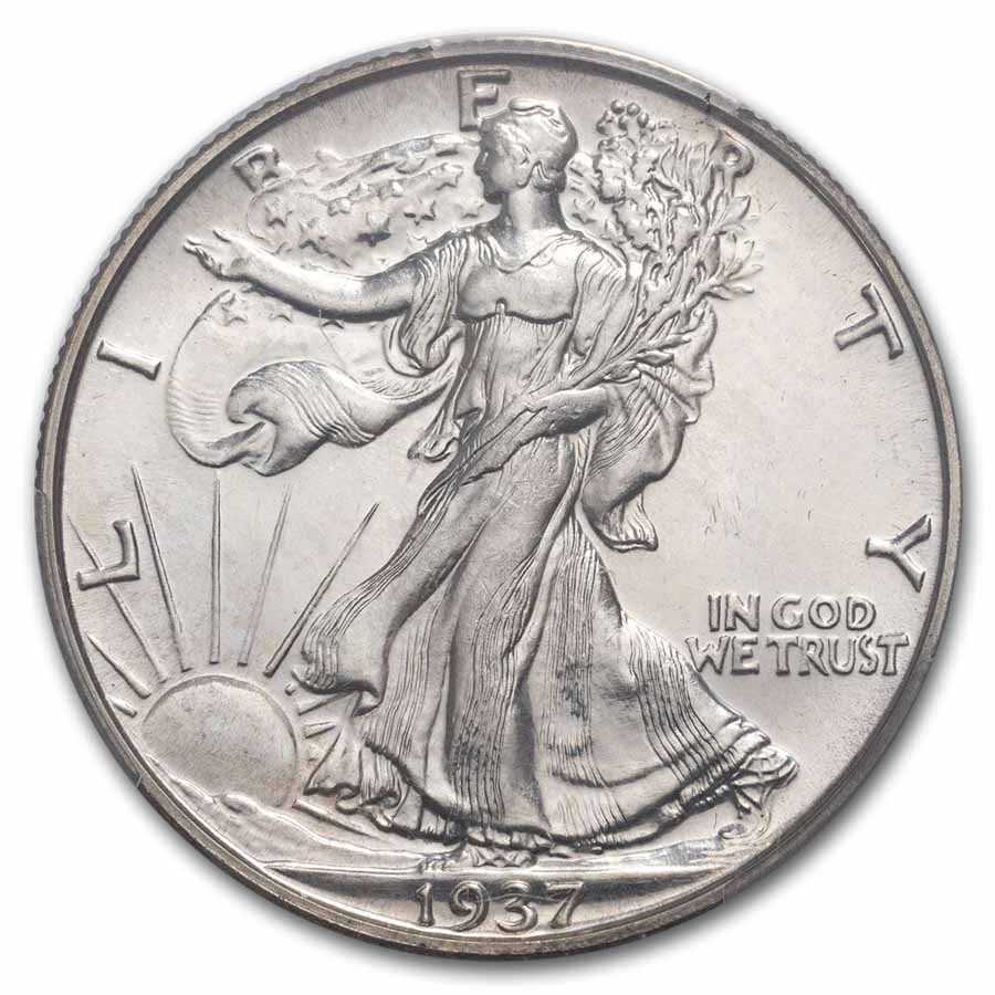 1937 Walking Liberty Half Dollar PR-64 PCGS